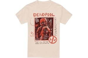 Cotton Soul Deadpool & Wolverine Maximum Effort Deadpool Unisex T Shirt, Natural