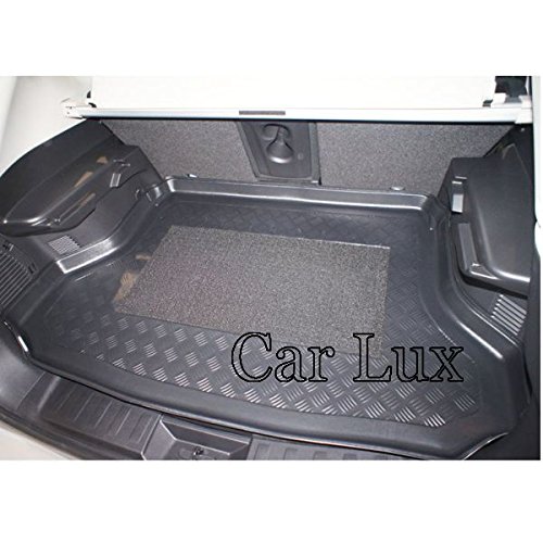 Car Lux AR03509 - Alfombra Bandeja Cubeta Protector cubre maletero a medida con antideslizante para X-Trail T32