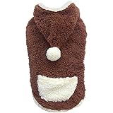 Doggy Dolly W213 Hundepullover Teddyfell, braun, Winter, Größe : XS
