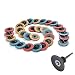 Produktbild TILY 30Pcs 2 Zoll Mix Roloc Roll Rotary Tool Schleifen Polieren Oberflächenkonditionierung Disc (10Pcs Fine / 10Pcs Medium / 10Pcs Grob) + 1Stk 2 "(50mm) Disc Pad Halter mit 1/4" (6,35mm) Shank
