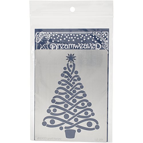 Stampendous Metal Dreamweaver Stencil 4-inch x 6.75-inch, Christmas Tree