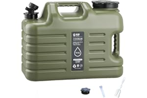 RuiDay Reservoir Eau Camping Car,Portable Bidon d'eau avec Poignée,Jerrican Alimentaire avec Robinet,Bidon d'eau sans BPA, Parfait pour Voyage, Camping, Barbecue, Pêche