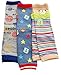 3 Pairs of Baby Boys Kids Leg Warmers - Cars Spots Stars Bears Stripes