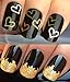 NAIL ART SET #538. A PACK OF x20 3D DECORATIONS & A LARGE GOLD LEAF SHEET FOR CUSTOM DESIGNED NAILS! GORGEOUS PRETTY DELICATE METALLIC GOLD LOVE HEARTS 3D NAIL ART SHAPES FLEXABLE CONFETTI DIE CUT DECORATIONS FLEXIBLE ALLOYS DECALS & STUNNING 24KT GLIZZY GOLD LEAF FOR FULL HOLLYWOOD NAILS! ALL CAN BE USED WITH NATURAL GEL ACRYLIC STICK ON NAILS!