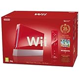 Console Wii Rouge (inclus New Super Mario Bros. Wii + Wii Sports) - Edition limitée 25ème Anniversaire Mario