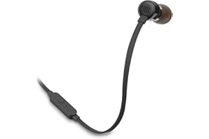 ‎JBL Jbl Tune 110 JBLT110BLK Słuchawki Douszne, Czarny, 17 x 2 x 3 cm