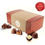 Belgian chocolate box – traditional assortment of dark chocolate, truffles and creamy pralines. Dupont chocolatier – perfect chocolate birthday gift or holiday and other occasion ( color variation)