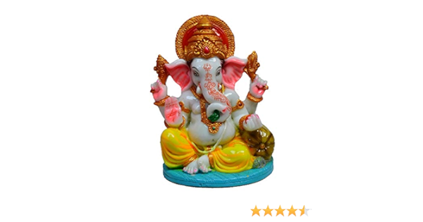 Buy Ecraftindia Colorful Lord Ganesha Statue Online At Low Prices In India Amazon In