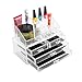 MultiWare Make Up Box Transparent Cosmetic Organizer Acrylic 4 Drawer Style B