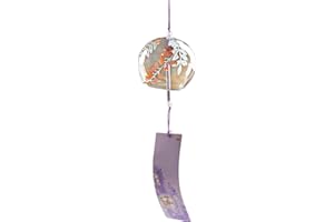 HOLDES Japanese Wind Chimes, Japanese Wind Bells, Romantic Flowers Outdoor Wind Bells, Handmade Pendant for Home Decoration, Traditional Small Lucky Wind Game, Garden Bell