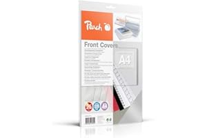 ‎PEACH Peach PB100-15 Klarsicht Deckblätter transparent, 0.18 mm, A4, 25 Blatt, farblos