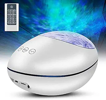 Sisliya Galaxy Projector Star Lights Projector Ocean Wave Night Light Projector, Music Speaker, Remote Control&Timer,Ceiling Skylight Light Projector for Kids Adults Bedroom Birthday Valentines