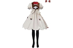 COSTHAT Women Girls Nene Yashiro Cosplay Costume Dress Halloween Toilet Bound Hanako Kun School Uniform