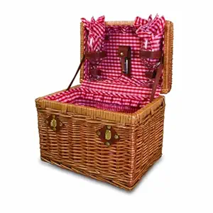 Picnic Time Chardonnay Basket with Wine Service for Two