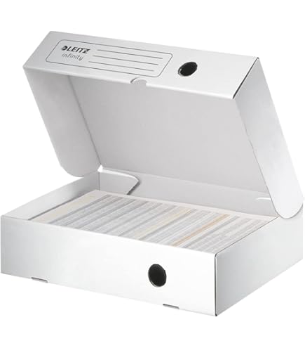 Leitz Premium archiefdoos met afsluitklep, 10 stuks, 100% recyclebaar, FSC- gecertificeerd, natuurbruin, 60860000
