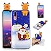 Produktbild Huawei p20 pro Hülle,Huawei p20 pro Handyhülle,Roreikes Durchsichtig Ultra dünn Weich TPU Stoßfest Silikon Schutzhülle Schale 3D Weihnachten Backcover Bumper Tasche für Huawei P20 Pro (6.1 Zoll)