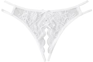 GORGLITTER Calzoncillos mujer con tanga de encaje tanga lencería sexy ropa interior erótica para mujer ropa interior abierta entrepierna ropa interior mujer