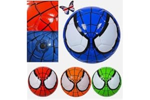 KIDZKANDY Spiderman - Pallone da calcio per bambini, taglia 5, per esterni e interni, attrezzatura da allenamento per supereroi, 1 colore casuale per ragazzi di età 8-10 anni