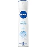 NIVEA Kadın Sprey Deodorant Fresh Natural 150 ml,Ter Kokusuna Karşı 48 Saat Koruma,Uzun S&uuml;ren Ferahlık,Okyanus &Ouml;zleri Kokusu,