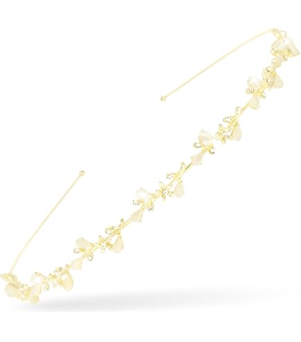 Cerchietto per donne, con rose, set braccialetti, fascia capelli, cintura regolabile, per matrimoni, cerimonie, festival, feste, spiaggia (crema, corona + braccialetto