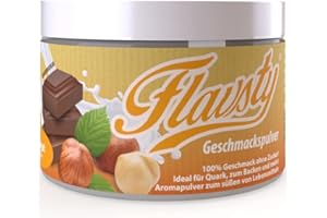 ‎FLAVSTY Flavsty® Flavour Powder Nougat - Vegan Flavour Powder without Sugar - Flavour Powder
