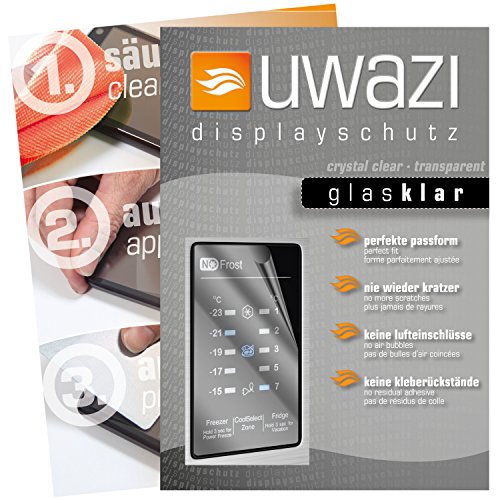 Preisvergleich Produktbild Samsung RB29FERNCSAEF Schutzfolie 3x uwazi glas-klare Displayschutzfolie Folie