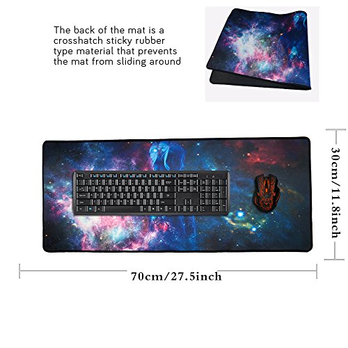cmhoo großes Mauspad Gaming & Professionelle Computer EXTRA GROßES Mauspad/matte 27,5 in 70×30 sky girl - 2