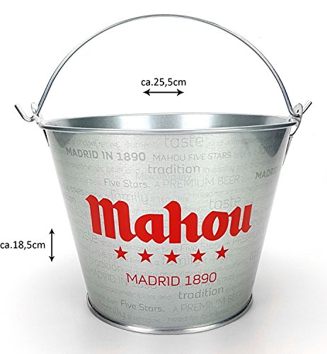 Preisvergleich Produktbild Mahou Madrid 1890 Flaschenkühler Bierkühler Eimer Eiseimer