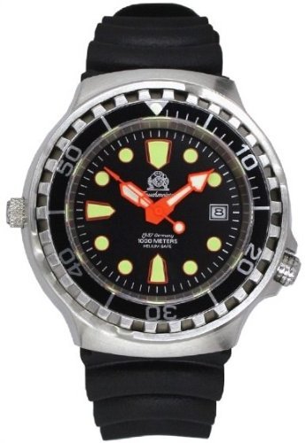 Taucher Uhr m. Automatik Werk Saphir Glas PU Band Helium Ventil T0079 Taucher Uhr m. Automatik Werk Saphir Glas PU Band Helium Ventil T0079