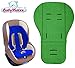Produktbild BabyMatex ** Kuschelige Sitzauflage / Sitzeinlage IRIS ** DICK und WEICH ** Universal für Babyschale, Autokindersitz, z.B. für Maxi-Cosi, Römer, für Kinderwagen o. Buggy etc. ** GRÜN **