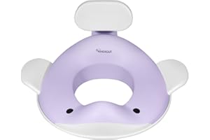 Kindsgut Reductor en forma de ballena, para niños, en colores suaves y modernos, libre de sustancias nocivas y apto para niños - color lila