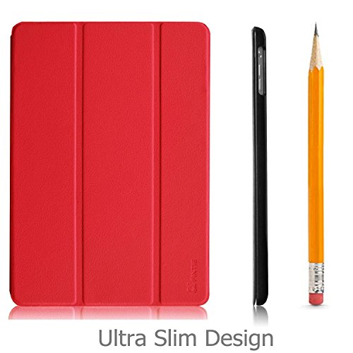 Fintie Apple iPad 2/3/4 Hülle Case – Ultra Slim Superleicht Schutzhülle Smart Shell Cover Tasche Etui mit Auto Schlaf / Wach und Standfunktion für Apple iPad 2 / iPad 3 / iPad 4 Retina, Rot - 2