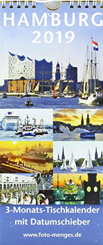 HAMBURG 2019: 3-Monats-Tischkalender