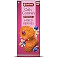 Nutrisum Oats Mixed Berries Cookies | Pack of 2 x 70g each | Digestive High Fibre Biscuits | No Maida | Zero Trans Fat | No Added Refined Sugar | No Preservatives | Delicious Crunchy Snacks