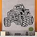 Produktbild wandaufkleber sterne grau rosa Boy room Aufkleber Monster Truck Big Foot für Jungs Zimmer