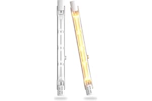 Bonlux 118mm R7s Ampoule Halogène 160W Blanc Chaud 2700K Dimmable J118 J Type Linéaire 2000lm AC220-240V pour Éclairage de Sécurité, Projecteurs, Lampes de Table(2pcs)
