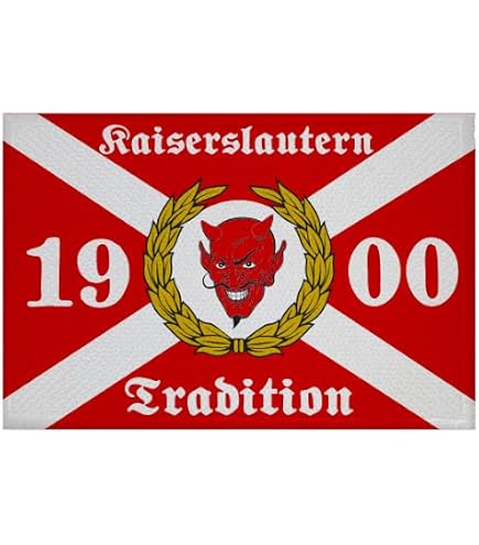 U24 Toppa con bandiera Kaiserslautern 9 x 6 cm