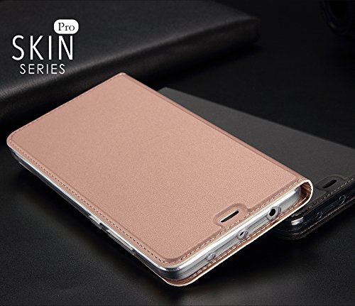Xiaomi RedMi Note 4X Funda  SMTR Ultra Silm de PU Cuero Flip  Leather Wallet Case Cover Carcasa Funda con Ranura de Tarjeta Cierre Magn  tico y funci  n de soporte para Xiaomi RedMi Note 4X  Oro rosa