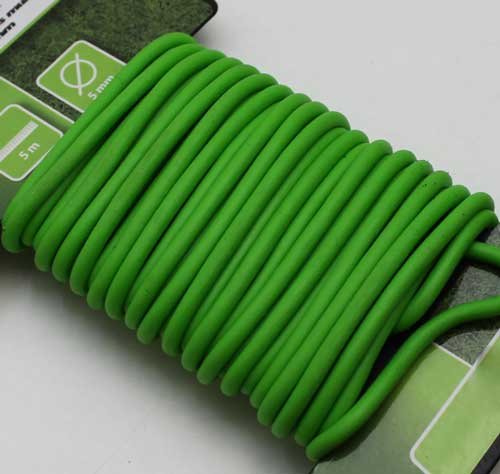 Gartenband gummiert 5 m, Garten Haushalt Pflanzen Gummi Draht Band Schnur, grün (LHS) - 3