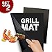 Produktbild (2x) FLAMEN Grillmatte zum Grillen und Backen – antihaft und hitzebeständig – für Gasgrills Kohlegrills und Elektrogrills – zuschneidbar für jede Größe auch für Kugelgrills– perfekte Ergebnisse ganz ohne Öl