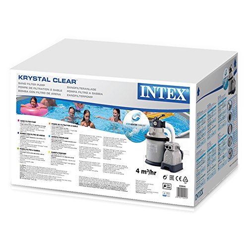 Intex Sandfilteranlage Krystal Clear 4 m³, Grau, 4.000 l/h / 190 W / 230 V - 3