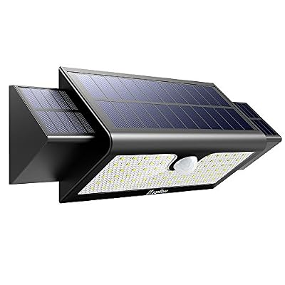 Zanflare 71 LED Lumière solaire extérieure de sonde de mouvement, lumière actionnée solaire superbe de chemin de mur de Zanflare, lumière extérieure sans fil de sécurité à la maison avec l'automobile actionnée