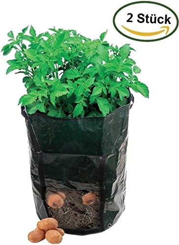 Pack of 2 Potato Grow Bag Planter Seed Potatoes Potato Planter Pot POTA Topot &amp; # xFF08; 35 cm Diameter x 45 cm H)