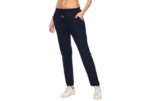 FGFD&OU Pantaloni Donna Cotone Pantaloni Sportivi Joggers Elasticizzato Pantaloni da Tuta Donna per Jogging Fitness Sport Yoga Pantaloni Lunghi per Estivi e Inverno