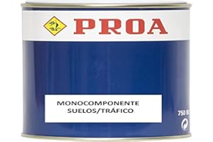Pintura monocomponente para suelos y garajes. Gris Medio RAL 7042. 750 ML. Exterior-Interior. PROA.