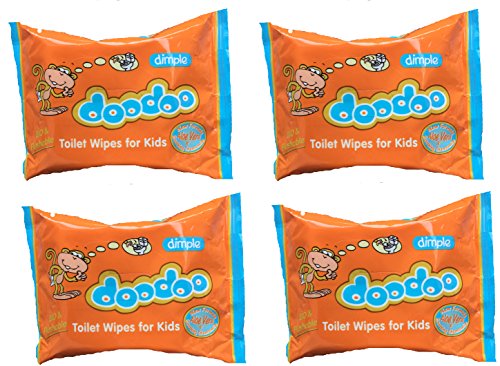 Doodoo Gentle Toilet Wipes for Kids -Pack of 4