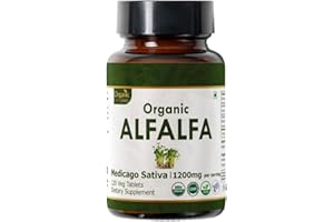 ORGANIC SPREE Alfalfa 120 Tablets | Medicago Sativa (Alfalfa) | USDA Organic Certified | Organic and Natural 120tab (1)