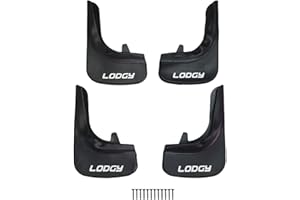 acpar Compatibile con Dacia Lodgy (J92) 2012-2022 Parafanghi Anteriori e Posteriori Set del Veicolo 4 Pezzi Nero