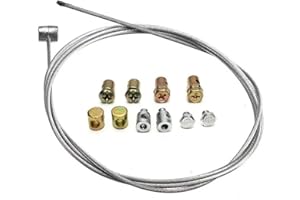 DHKFXKT Universal Cable Repair Kit, 1 Set Universal Motorcycle Emergency Throttle Cable Repair Kit, Motorcycle Clutch Throttle Cables Brake Repair Kit, Throttle Lever, with Fixing Screws Universal Parts