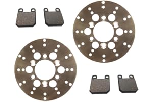 STREETPARTS24 Bremsscheibe + Bremsbeläge Satz vorne + hinten passend für Peugeot Speedfight 2 – Ø180 mm, 3,6 mm dick – komplette Bremsanlage mit Belägen – langlebig & leistungsstark für Roller